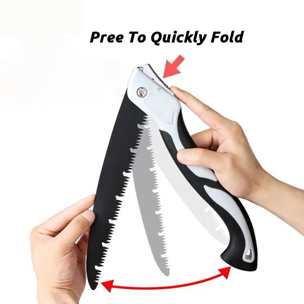 Folding Saw Woodworking Folding hacksaw Multifunction Cutting Wood Sharp Camping Garden Prunch Saw Tree Chopper Knife Hand Tools