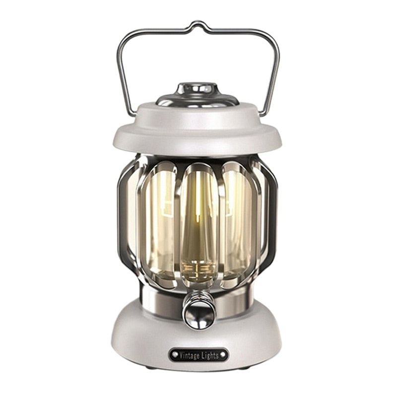 Outdoor Camping Lamp LED Retro Portable Tent Lamp Convenient USB Horse Lamp Atmosphere Night Lamp