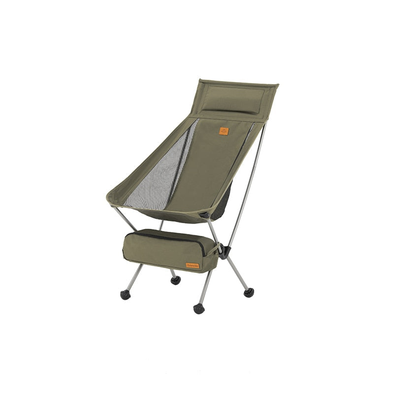 Camping Chair Lightweight Compact Folding Moon Chairs Breathable Comfortable Portable Outdoor Fishing Chair