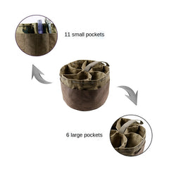 Outdoor Camping Canvas Cylinder Tool Bag Tool Bag Portable Drawstring Tool Storage Bag