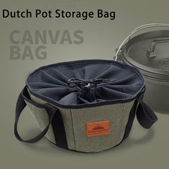 Outdoor Camping Barbecue Storage Bag Cookware Bag Outdoor Finish Bag Oven Cotton Storage Canvas Bag Container Portable Tote Bag
