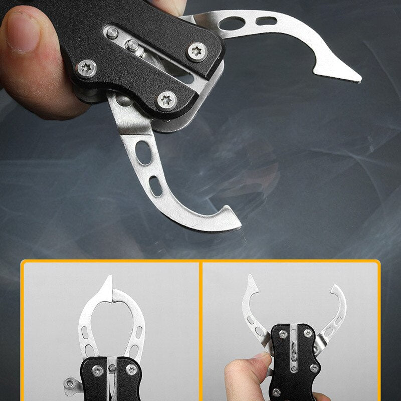 Stainless Steel Fishing Pliers Fish Lip Gripper Fish Controller Clamp Fish Hook Catcher Remover Fish Tool Fishing Accessories