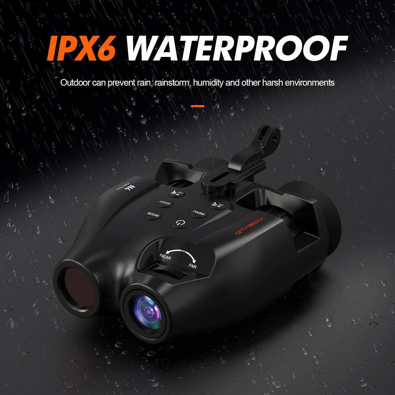 Night Vision Binoculars 7 Levels Infrared Light 5X Zoom Photo/Video Playback Head-Mounted Support Ideal for Outdoor Activities and Wildlife Observation