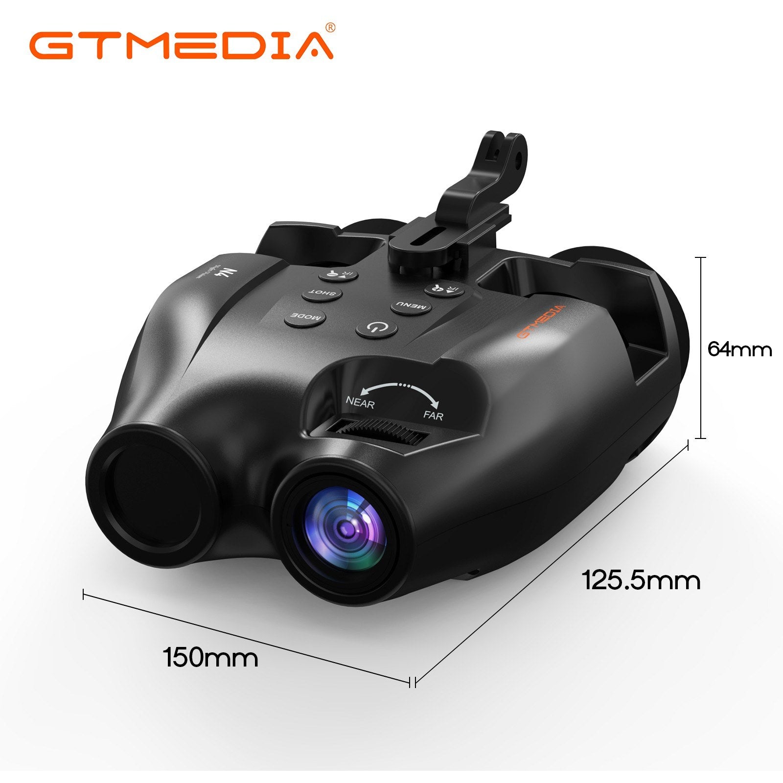 Night Vision Binoculars 7 Levels Infrared Light 5X Zoom Photo/Video Playback Head-Mounted Support Ideal for Outdoor Activities and Wildlife Observation