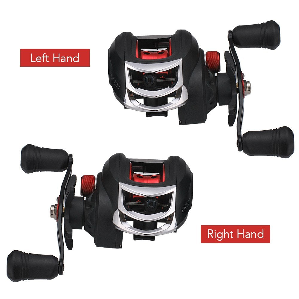 Lightweight High Speed 7.1:1 Gear Ratio Baitcast Fishing Reel