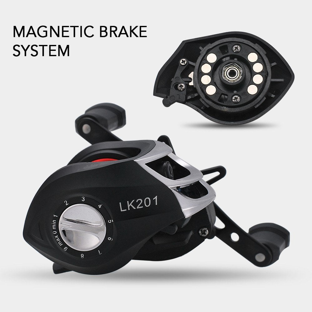 Lightweight High Speed 7.1:1 Gear Ratio Baitcast Fishing Reel