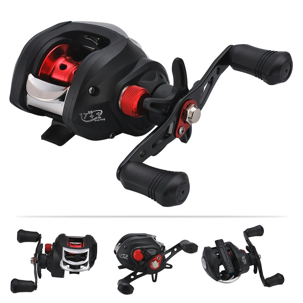 Lightweight High Speed 7.1:1 Gear Ratio Baitcast Fishing Reel