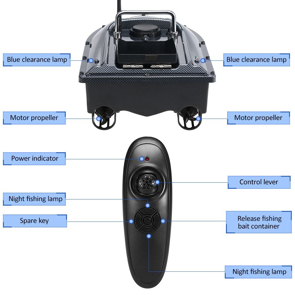 Wireless Remote Control Fishing Feeder Smart Fishing Bait Boat