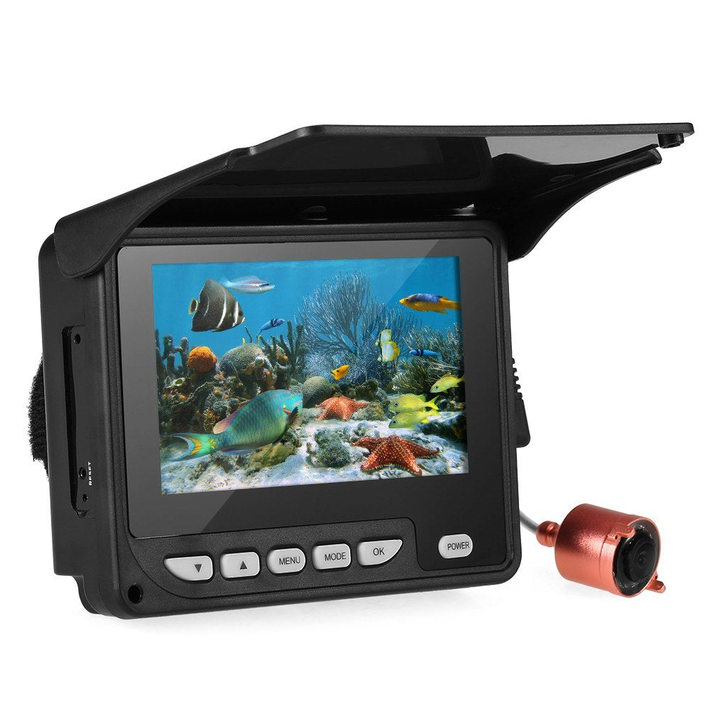4.3 Inch Portable Underwater Fishing Camera Fish Finder Waterproof Night Vision Ice Boat Fishing Camera 20M Cable with Carry Bag