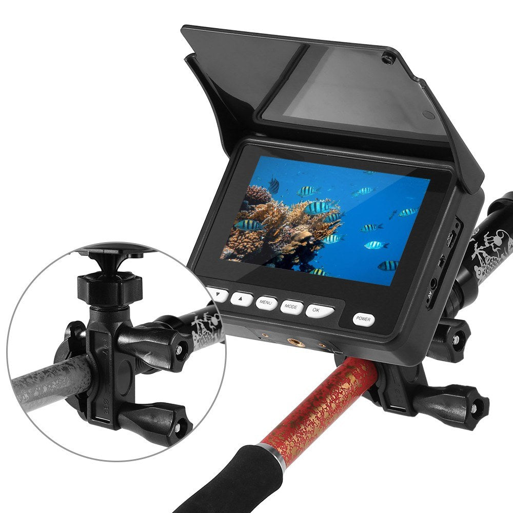 4.3 Inch Portable Underwater Fishing Camera Fish Finder Waterproof Night Vision Ice Boat Fishing Camera 20M Cable with Carry Bag