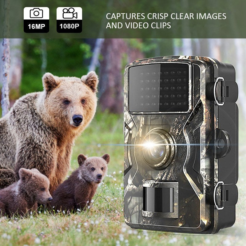 16MP 1080P Wildlife Hunting Trail and Game Camera Motion Activated IP66 Waterproof Infrared Night Vision Hunting Scouting Camera