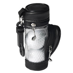 Golf Balls and Tees Pouch Bag Storage Case Holder with 3 Balls and 3 Tees Set