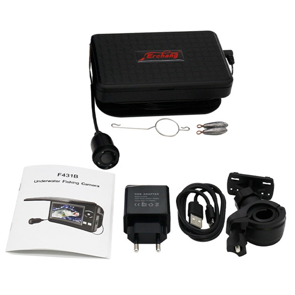 4.3 Inch LCD Display Portable Underwater Fishing Camera Waterproof 720P Fish Finder Camera for Ice Lake Sea Boat Fishing