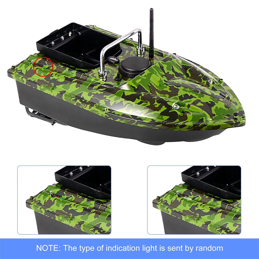4 Positioning Points GPS Fishing Bait Boat with Single Bait Containers Automatic Bait Boat with Remote Control 3.3lb Load 5200mAh Battery