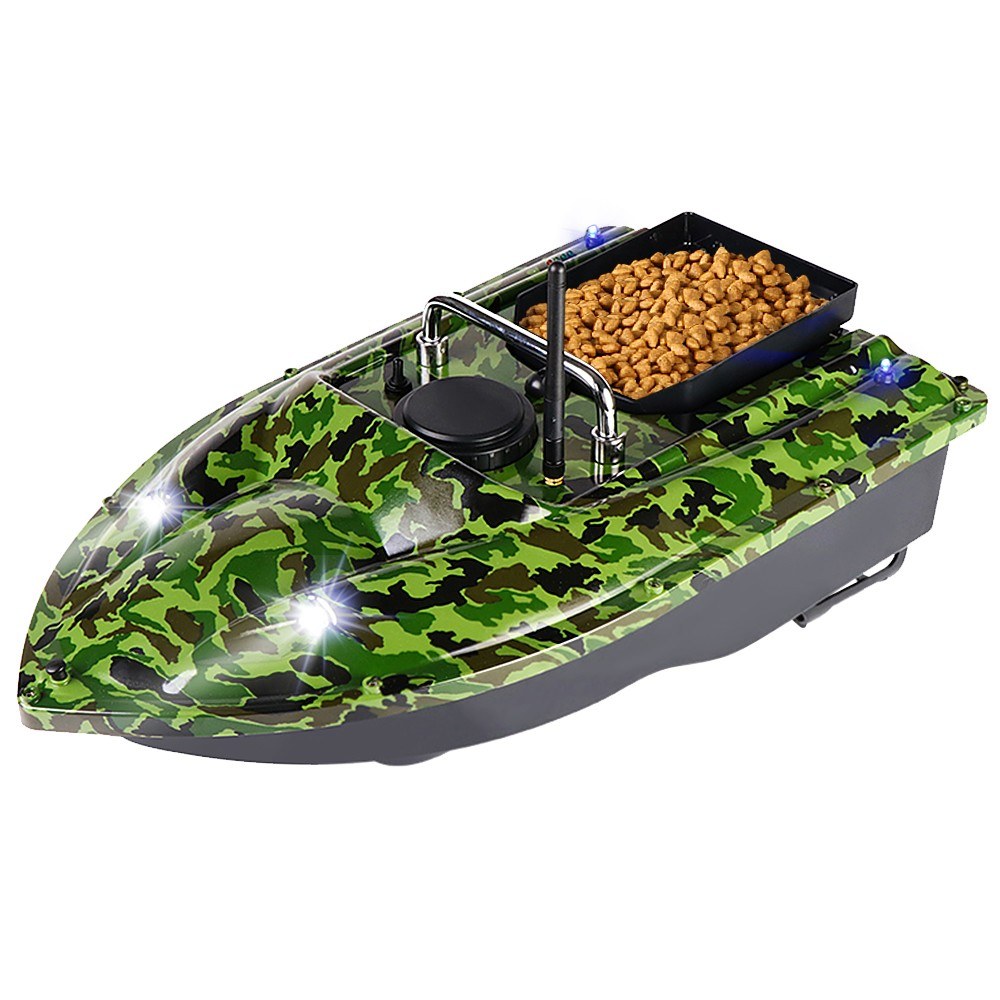 4 Positioning Points GPS Fishing Bait Boat with Single Bait Containers Automatic Bait Boat with Remote Control 3.3lb Load 5200mAh Battery