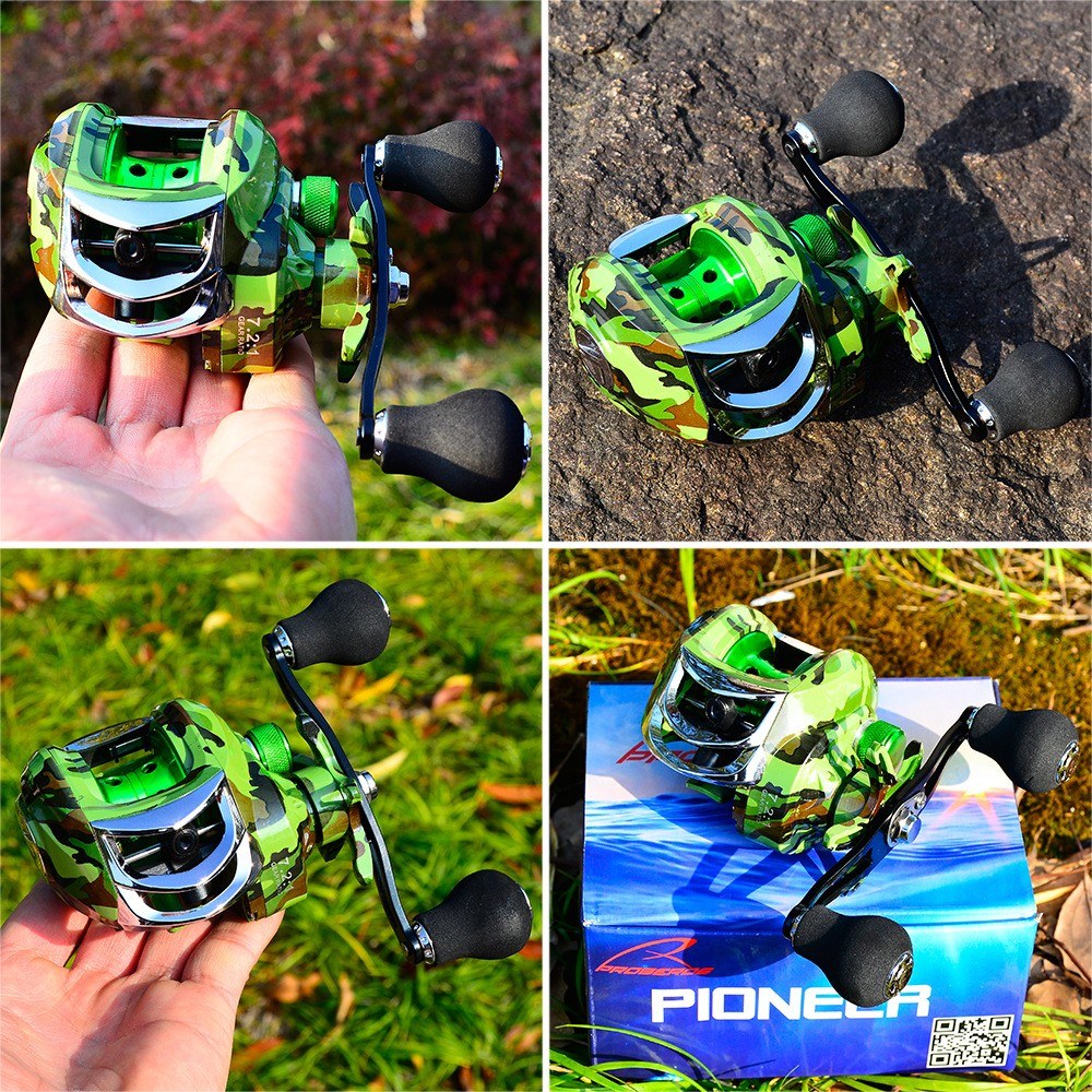 18+1 BB Ball Bearing 7.2:1 Portable Fishing Reel Baitcasting Reel Right Hand Fishing Bait Casting Reel