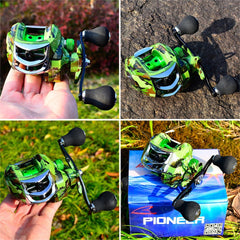 18+1 BB Ball Bearing 7.2:1 Portable Fishing Reel Baitcasting Reel Right Hand Fishing Bait Casting Reel