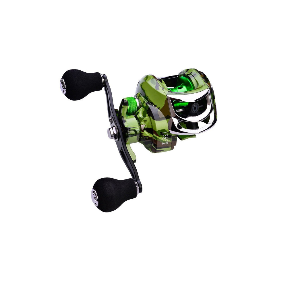 18+1 BB Ball Bearing 7.2:1 Portable Fishing Reel Baitcasting Reel Right Hand Fishing Bait Casting Reel