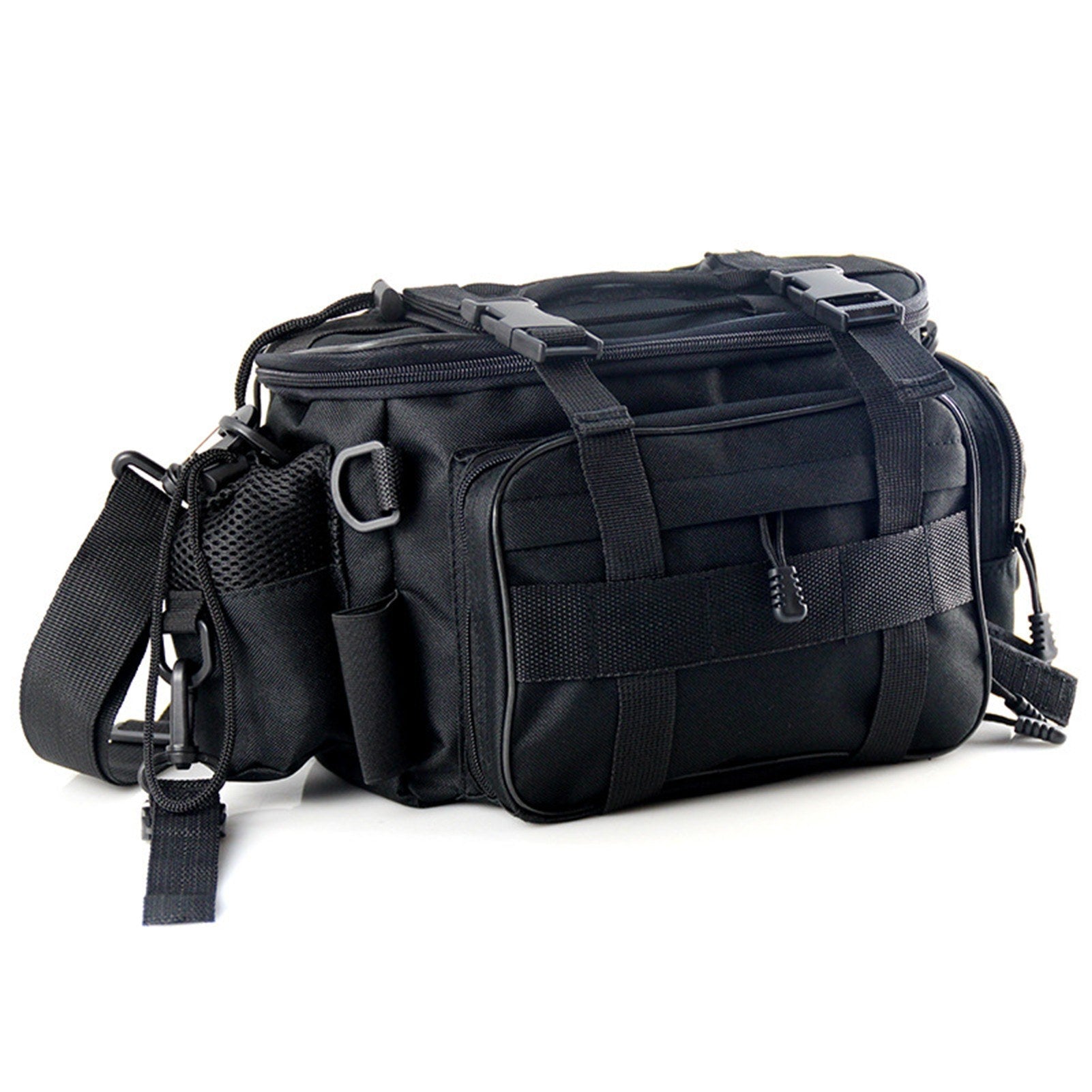 Fishing Tackle Bag Fishing Gear Storage Bag Organizer Waist Bag Messenger Bag Handbag