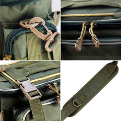 Fishing Tackle Bag Fishing Gear Storage Bag Organizer Waist Bag Messenger Bag Handbag