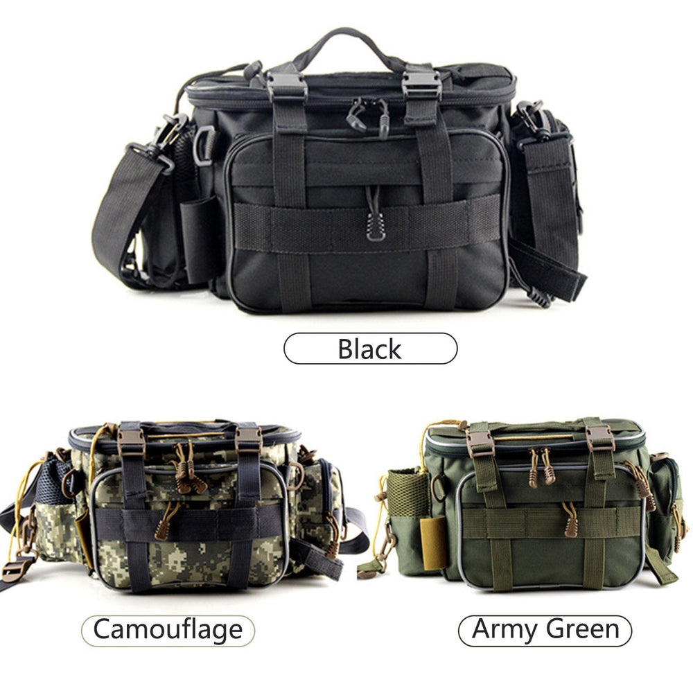 Fishing Tackle Bag Fishing Gear Storage Bag Organizer Waist Bag Messenger Bag Handbag