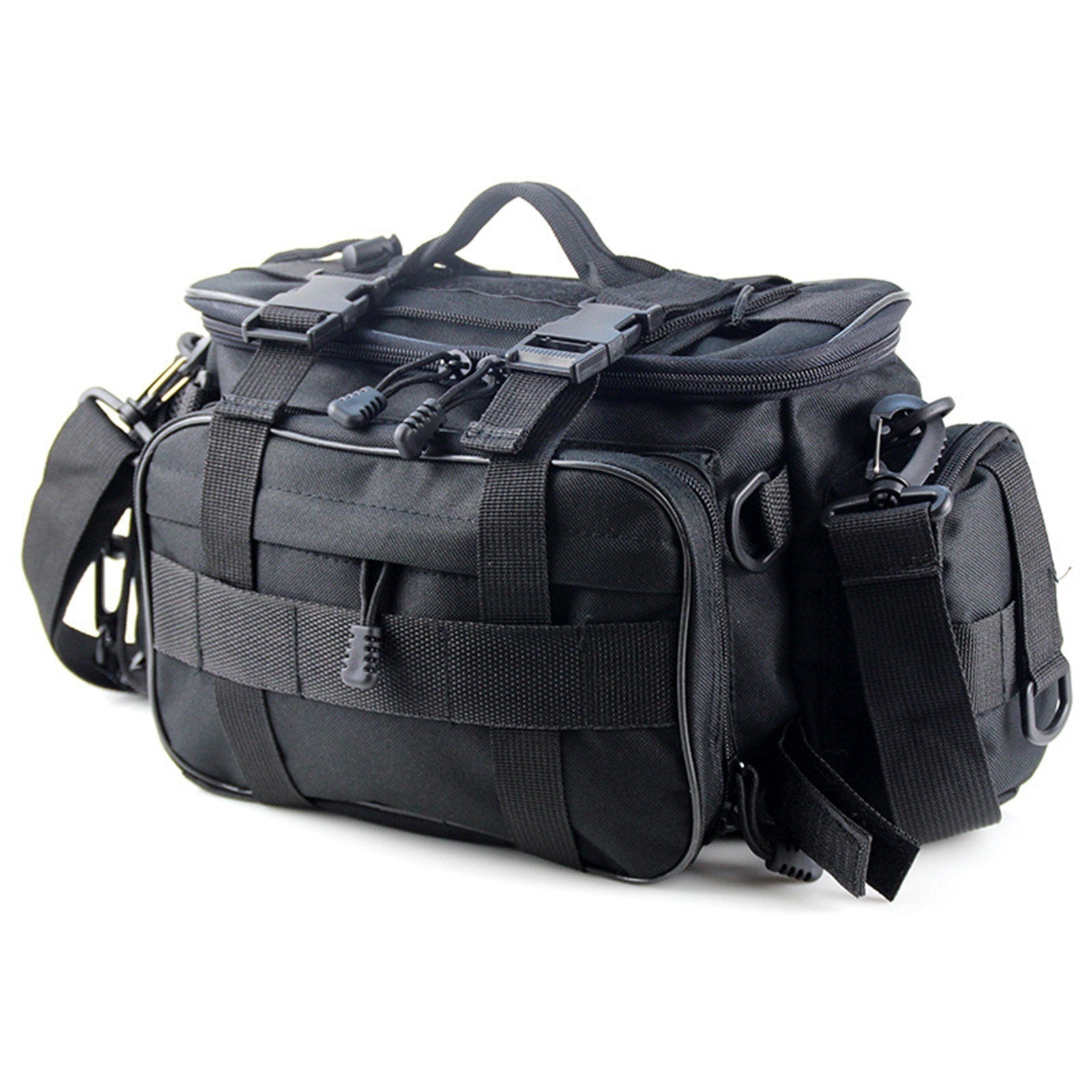 Fishing Tackle Bag Fishing Gear Storage Bag Organizer Waist Bag Messenger Bag Handbag
