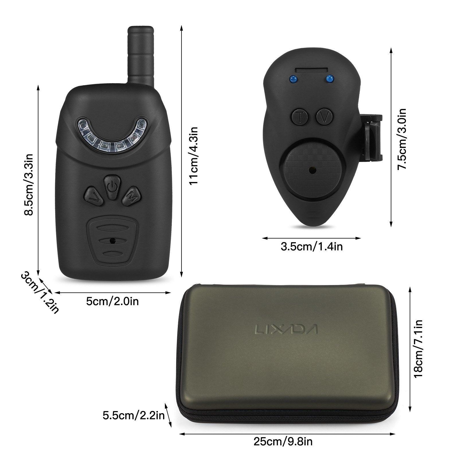 Fishing Bait Alarm Kit Portable & Luminous Digital Alert Set for Enhanced Fishing - Never Miss a Bite