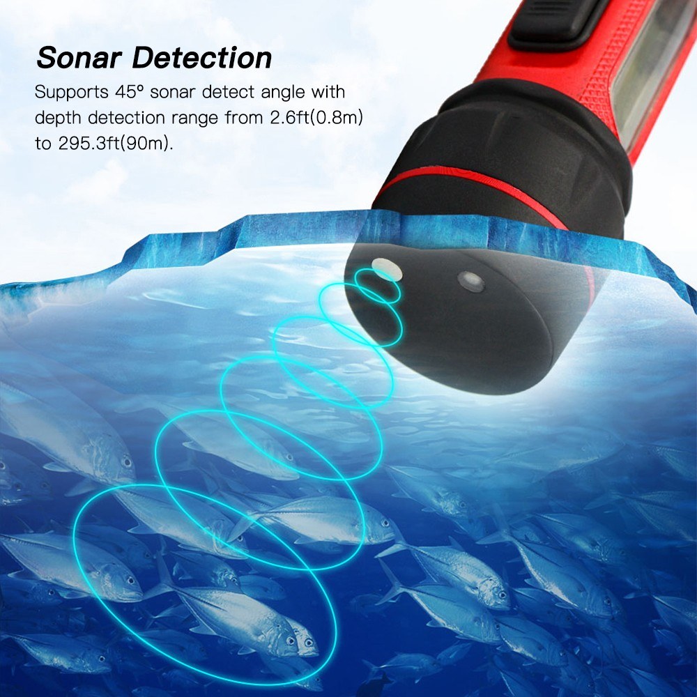 Sonar Ice Fishing Fishfinder with LED Underwater Light
