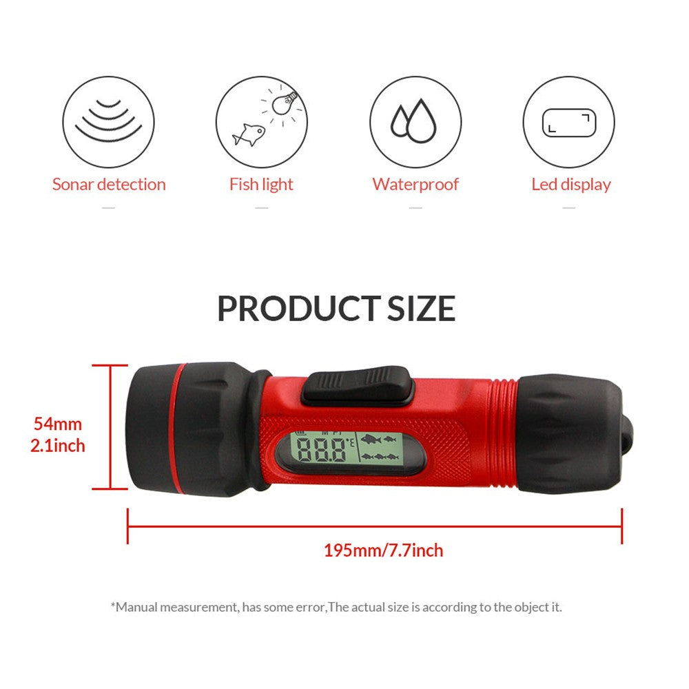 Sonar Ice Fishing Fishfinder with LED Underwater Light