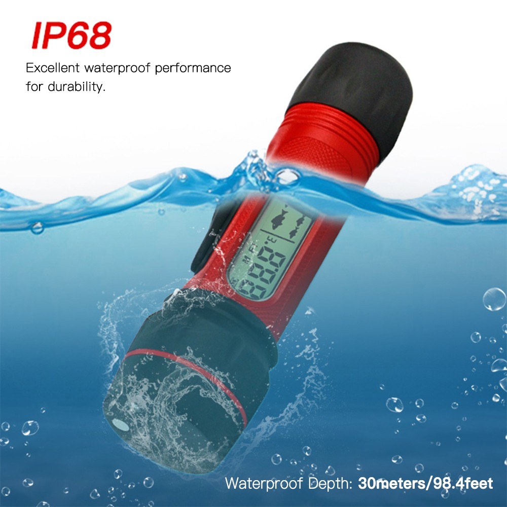 Sonar Ice Fishing Fishfinder with LED Underwater Light