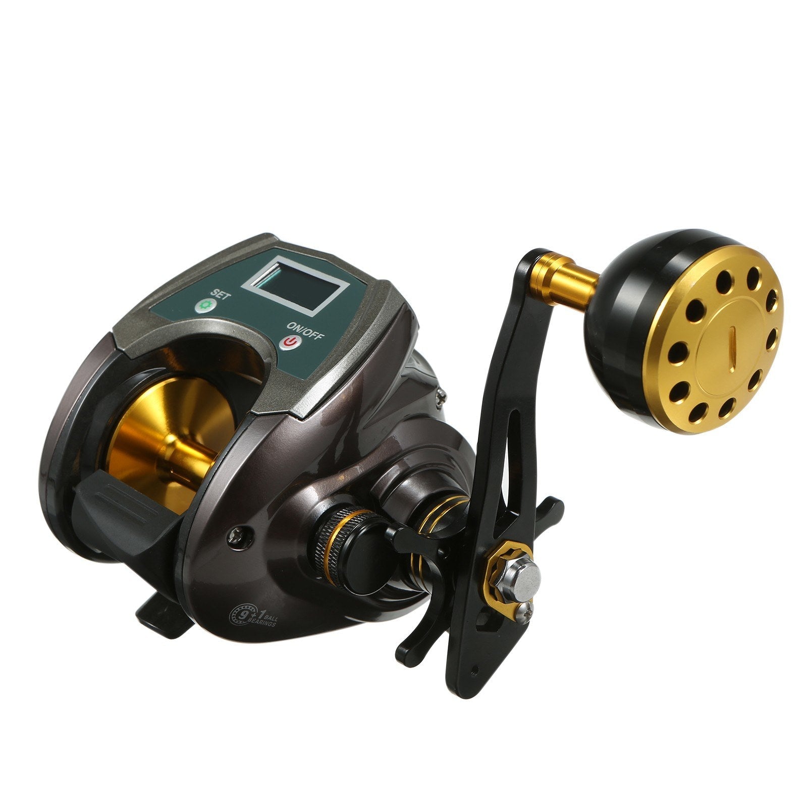 USB Rechargeable Baitcasting Reel: Carbon Fiber, 9+1BB, Electric, Display, High Speed 6.4:1 - Power & Precision