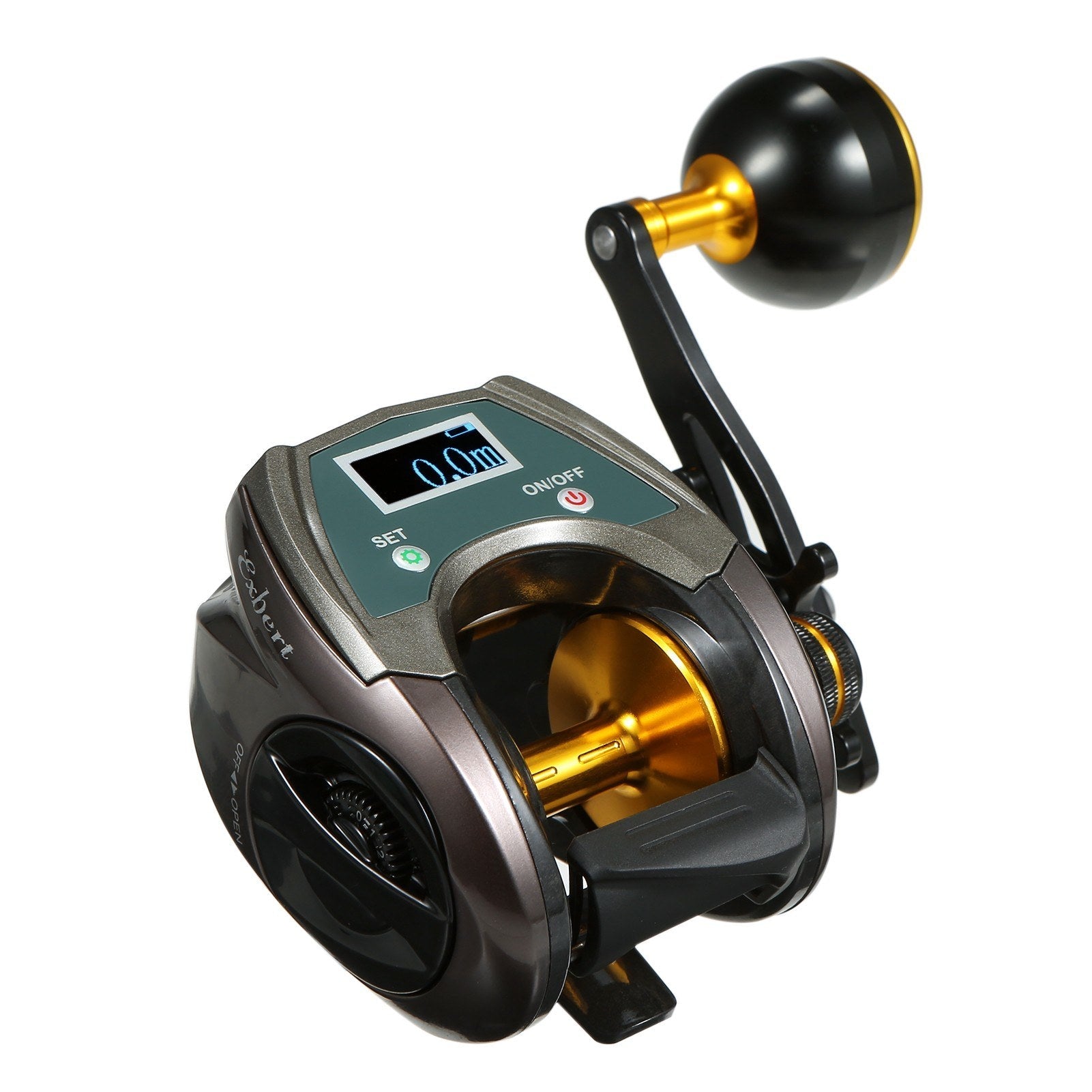 USB Rechargeable Baitcasting Reel: Carbon Fiber, 9+1BB, Electric, Display, High Speed 6.4:1 - Power & Precision