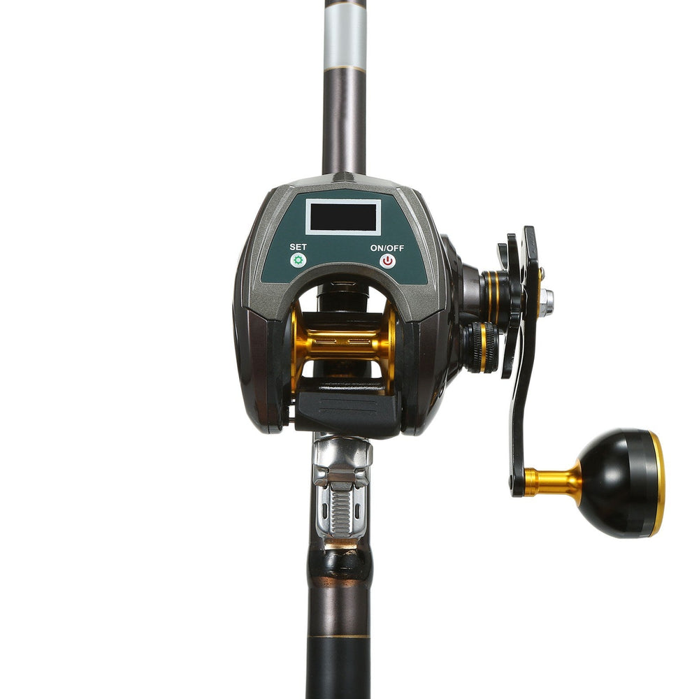 USB Rechargeable Baitcasting Reel: Carbon Fiber, 9+1BB, Electric, Display, High Speed 6.4:1 - Power & Precision