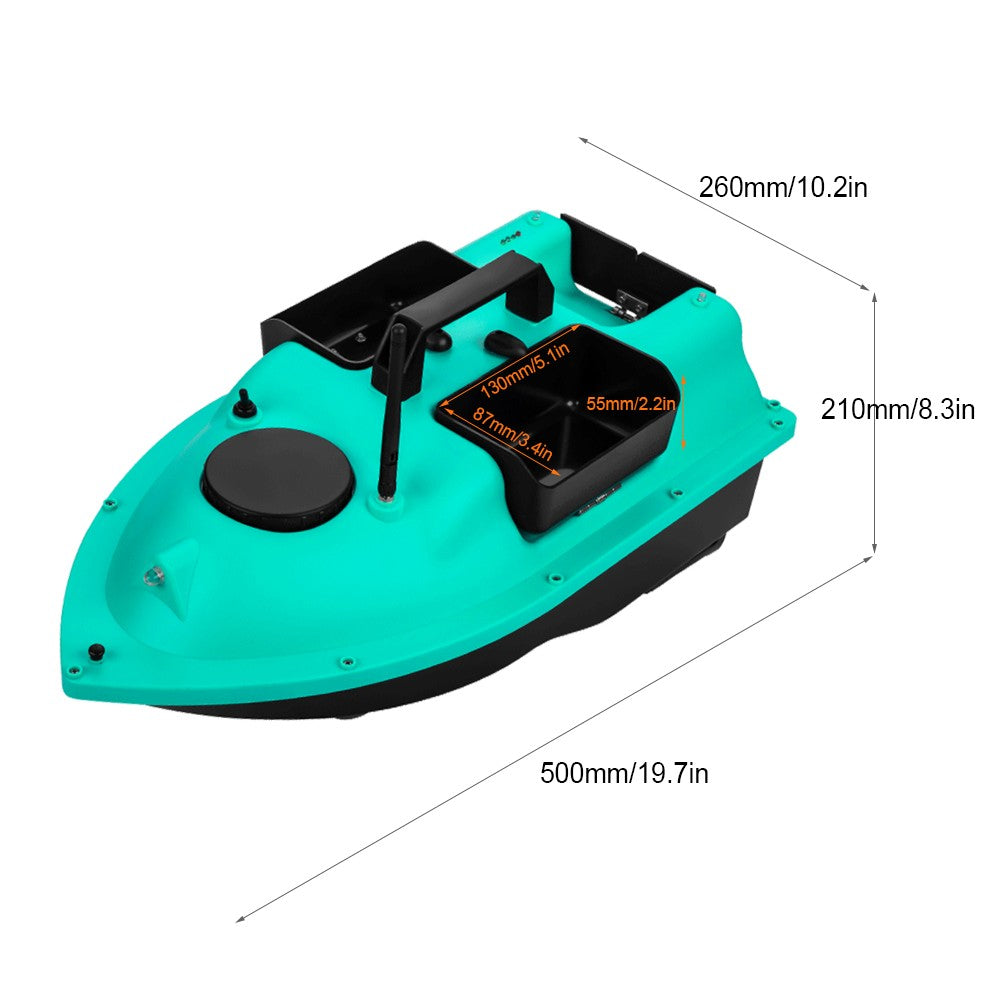 Wireless GPS Fishing Bait Boat 3 Bait Containers Remote Control Bait Boat with 16-points GPS Positioning Function Automatic Return Function