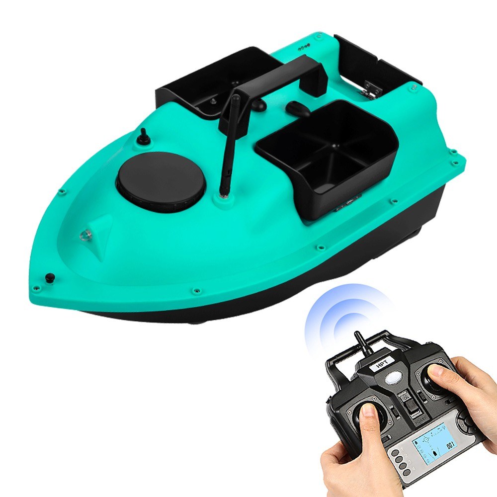 Wireless GPS Fishing Bait Boat 3 Bait Containers Remote Control Bait Boat with 16-points GPS Positioning Function Automatic Return Function