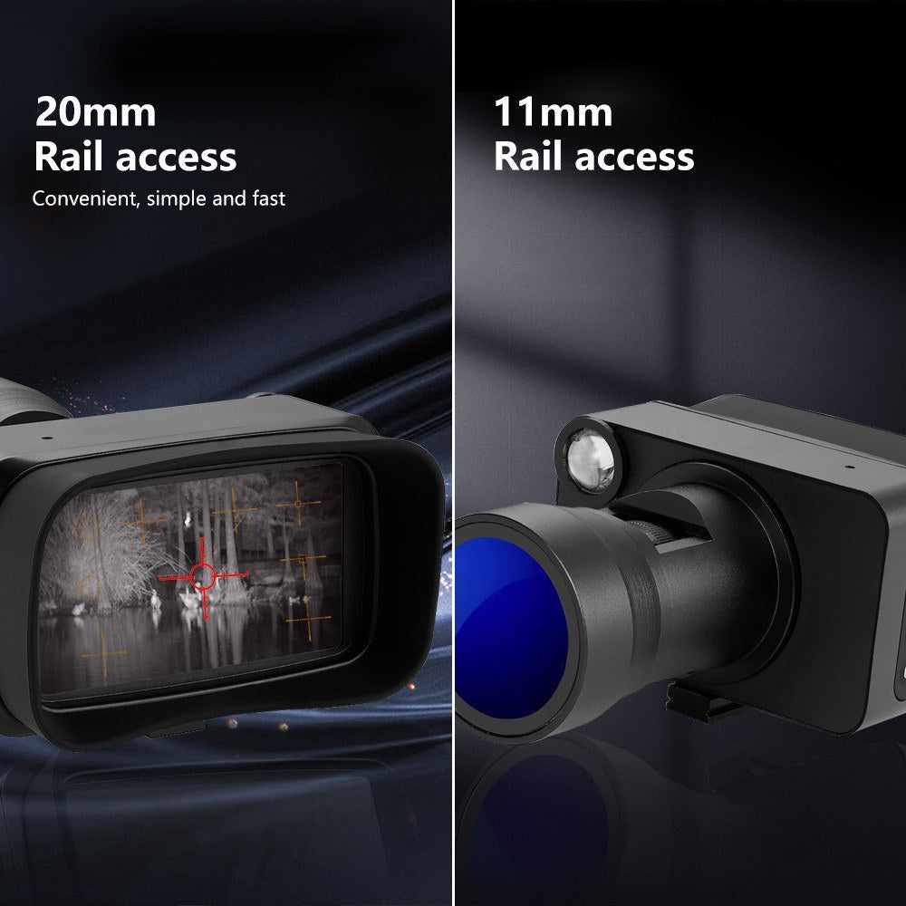 Infrared Night Vision Goggles 3in Display 4K Sensor 5X Digital Optical Zoom 2000MAH Battery 800M Viewing Range Binoculars