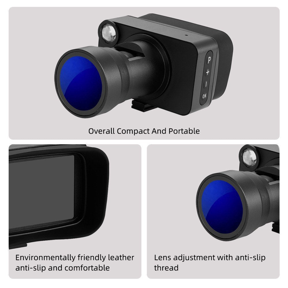 Infrared Night Vision Goggles 3in Display 4K Sensor 5X Digital Optical Zoom 2000MAH Battery 800M Viewing Range Binoculars