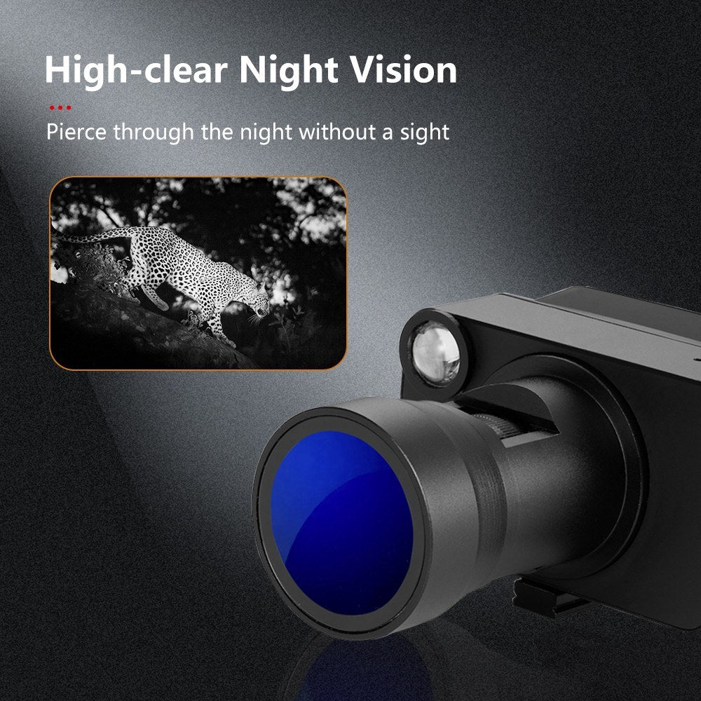 Infrared Night Vision Goggles 3in Display 4K Sensor 5X Digital Optical Zoom 2000MAH Battery 800M Viewing Range Binoculars