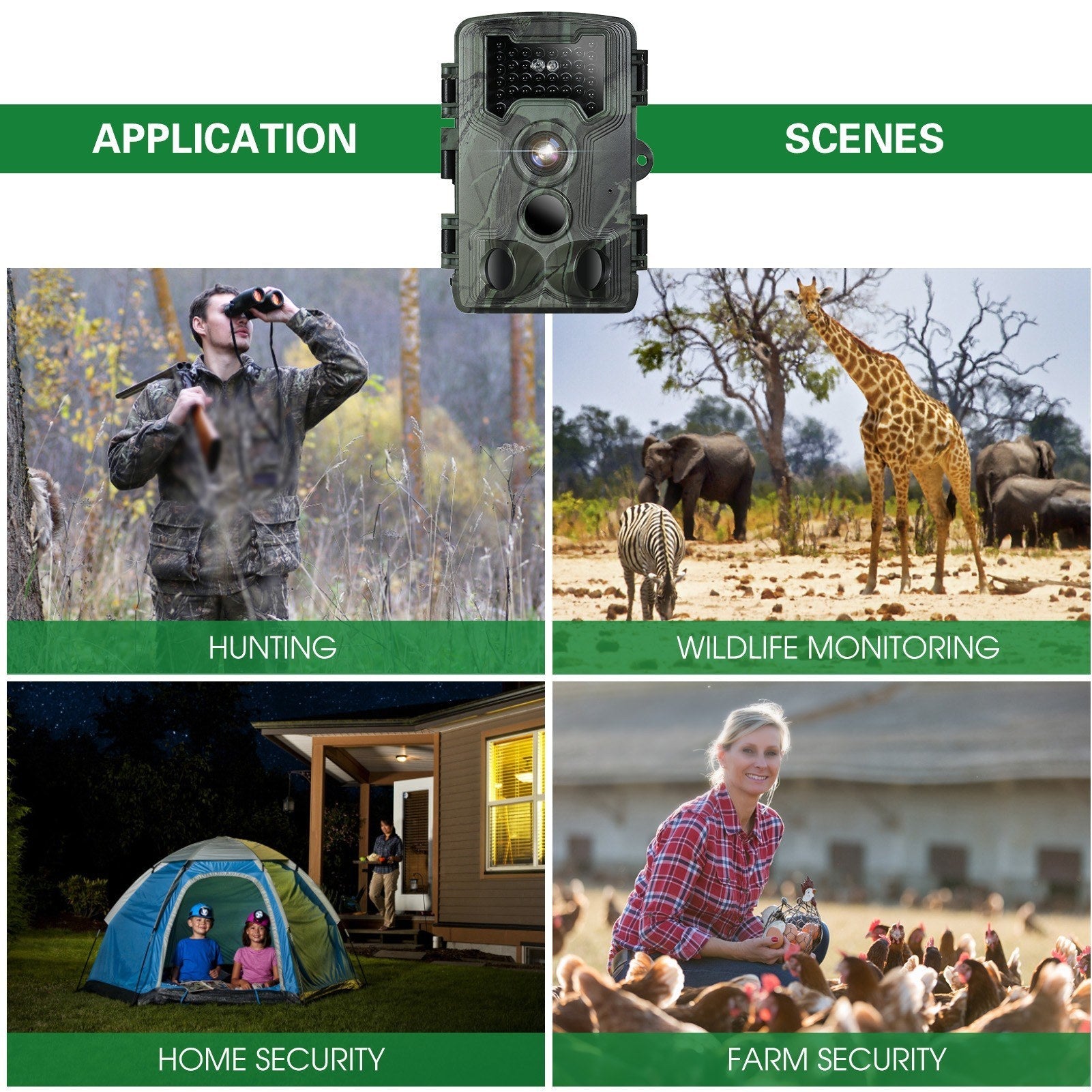 36MP 1080P Night Vision Trail Camera Waterproof Infrared Motion Camera