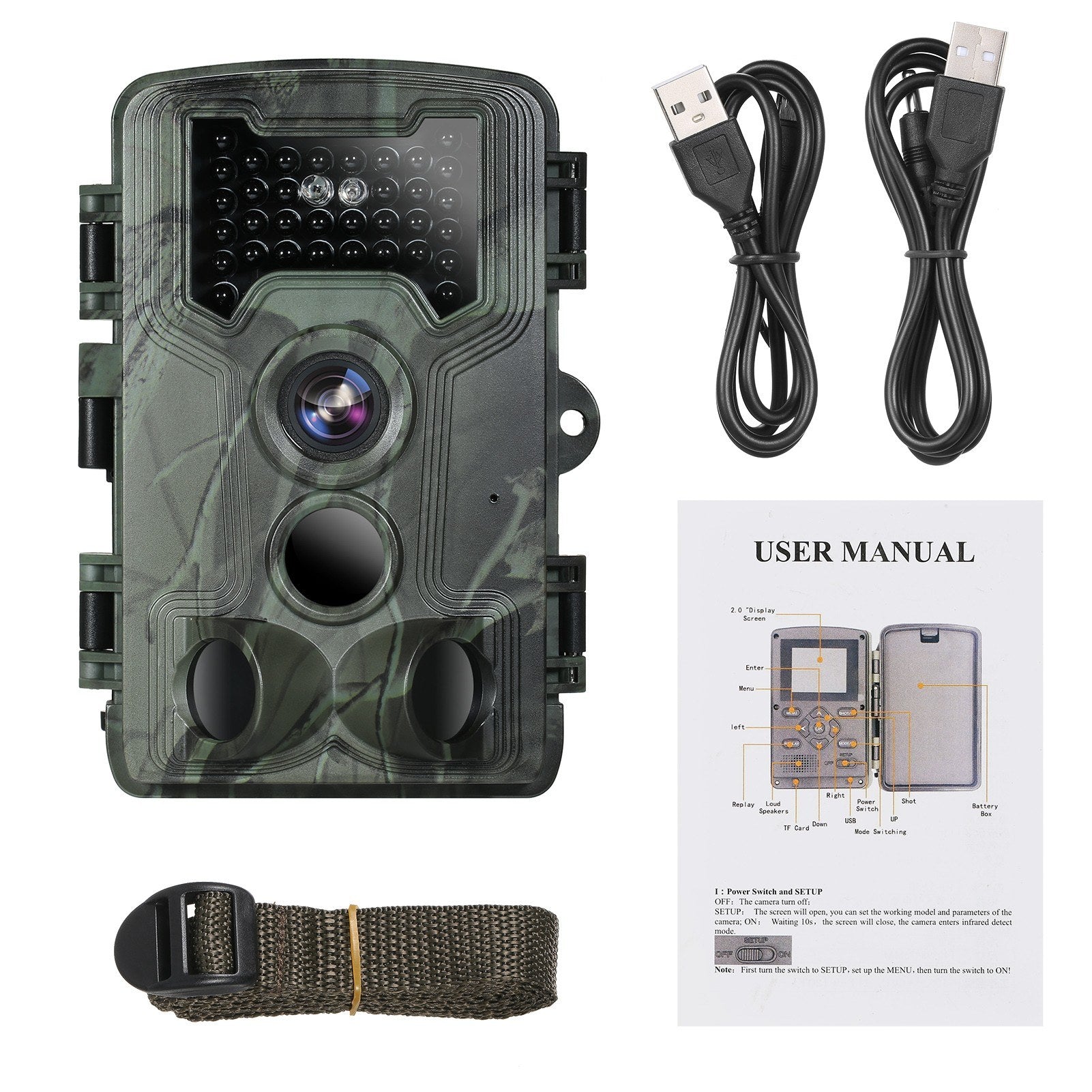36MP 1080P Night Vision Trail Camera Waterproof Infrared Motion Camera
