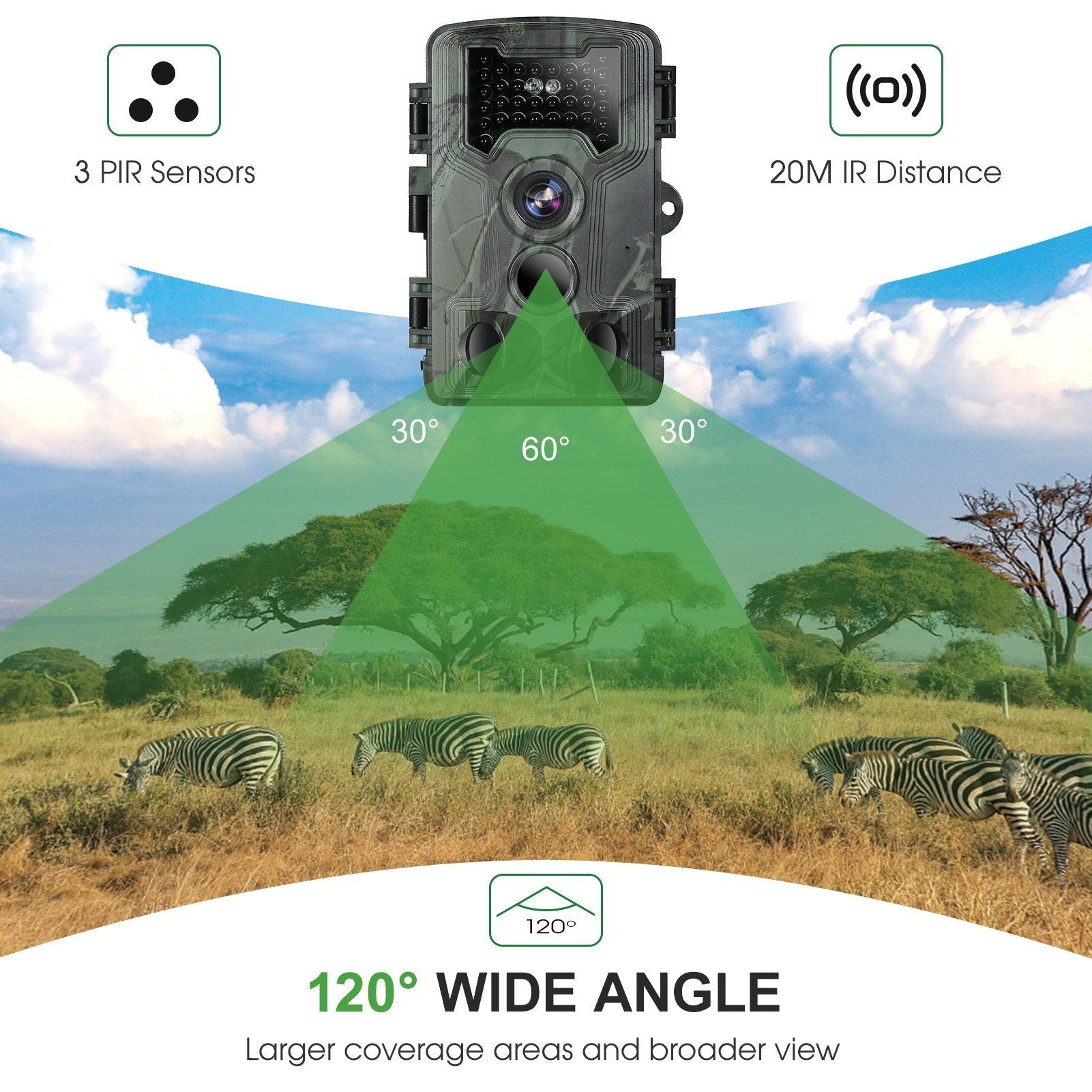 36MP 1080P Night Vision Trail Camera Waterproof Infrared Motion Camera