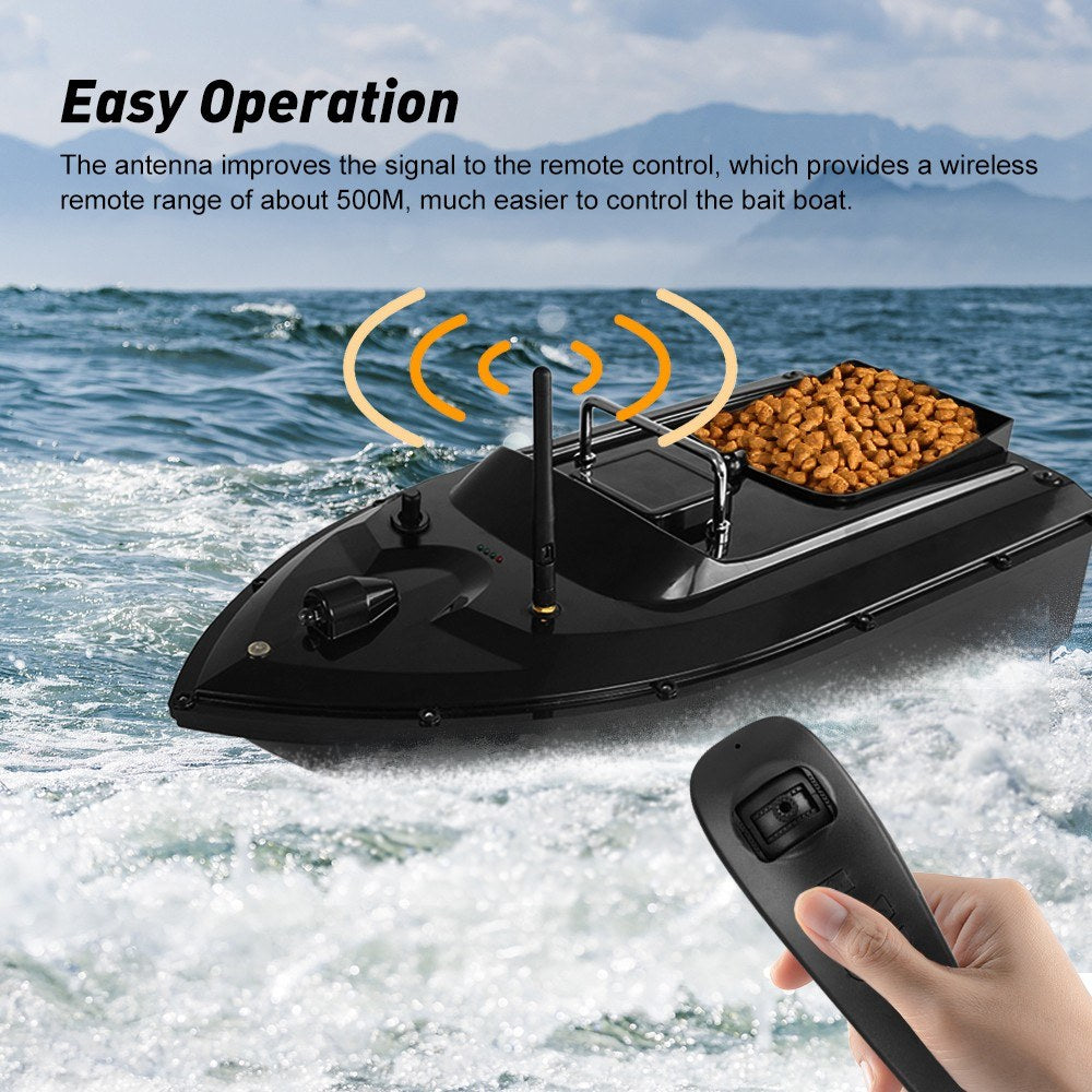 RC Bait Boat 500M Wireless Remote Control Fishing Bait Boat Fishing Feeder Ship Fishing Equipment 3.3lb Load 5200mAh Lithium Battery