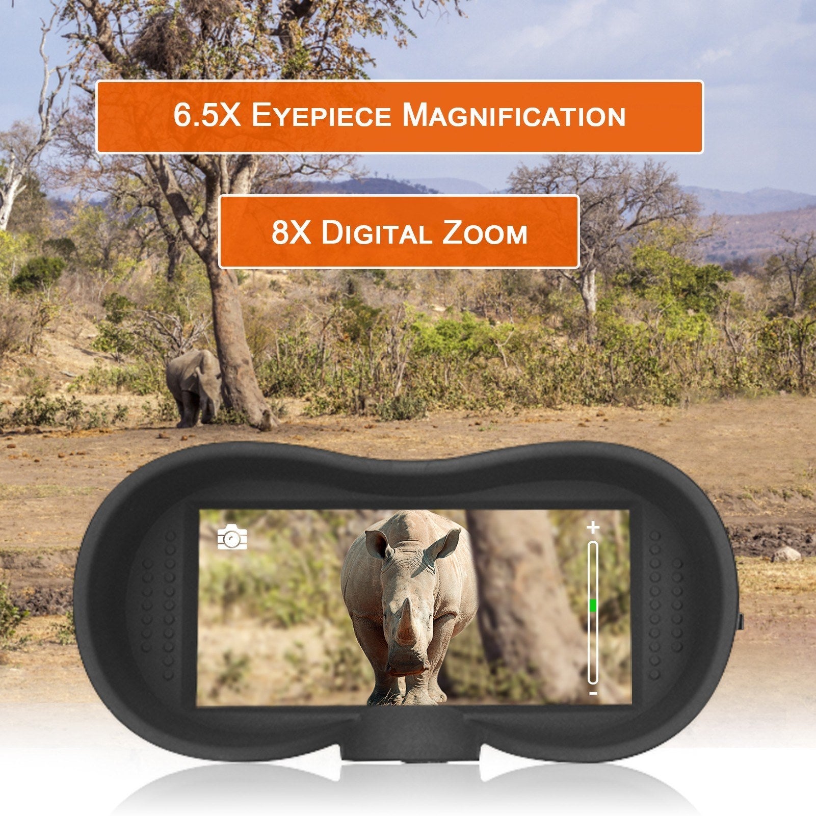 4K Infrared Head Mounted Night Vision Goggles with 2.7" TFT Screen 8X Digital Zoom 350-400M Night Range for Cave Searching, Security Hiking, Night Fishing, Hunting, Wildlife Watching