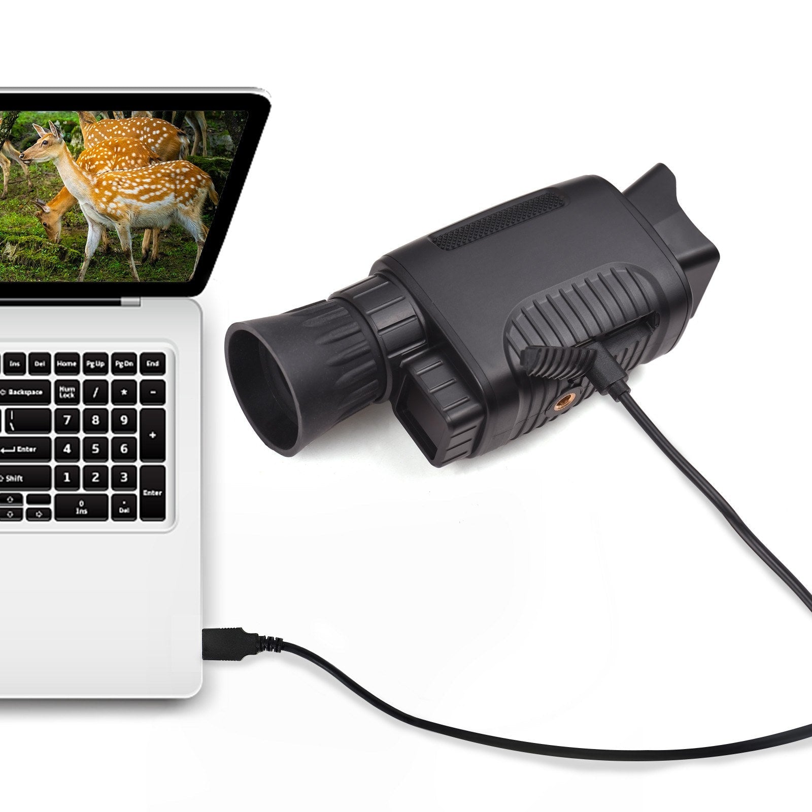 Digital Night Vision Monocular 1080P 1.5in LCD Infrared 150-200 Meter Night Vision Goggles 2000mAh Battery for Cave Searching Security Hiking Night Fishing Hunting Wildlife Watching