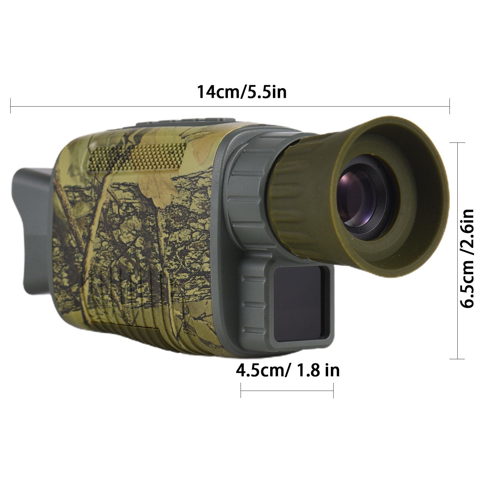 Digital Night Vision Monocular 1080P 1.5in LCD Infrared 150-200 Meter Night Vision Goggles 2000mAh Battery for Cave Searching Security Hiking Night Fishing Hunting Wildlife Watching