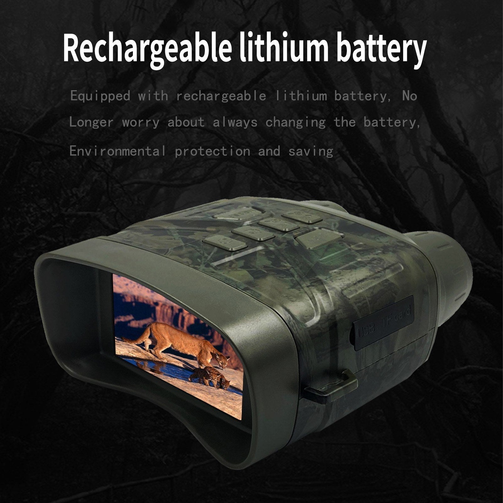 3.0 inch Night Vision Goggles Binocular Hunting Camera Infrared 4K 36MP High Clear Day and Night Dual Purpose