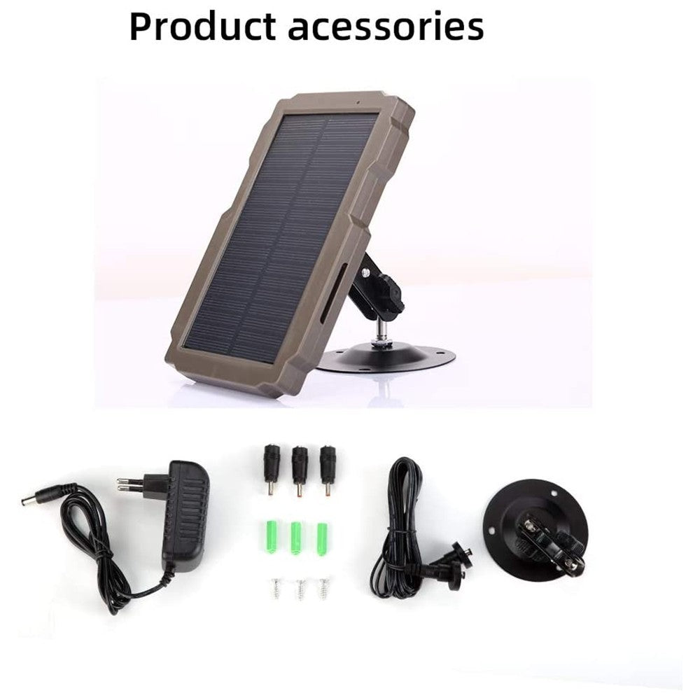 Solar Panel Kit 3000mAh 6V-12V Rechargeable Solar Charger for Hunting Camera