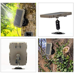 Solar Panel Kit 3000mAh 6V-12V Rechargeable Solar Charger for Hunting Camera