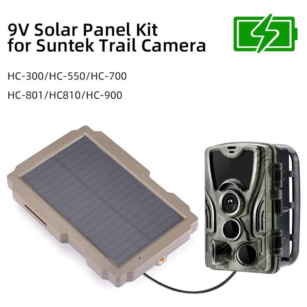 Solar Panel Kit 3000mAh 6V-12V Rechargeable Solar Charger for Hunting Camera