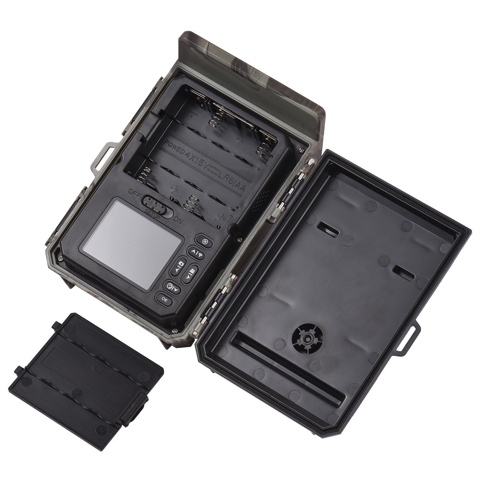 Solar Powered Night Vision Trail Camera 50MP 4K Hunting Camera Built-in Battery 0.5s Trigger Time 120° Detection Angle with 32G Memory Card